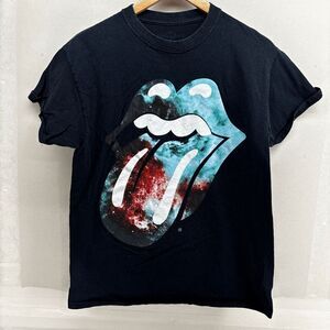 The Rolling Stones Tie Dyed Tongue Short Sleeve Graphic Crewneck T-Shirt Sz M